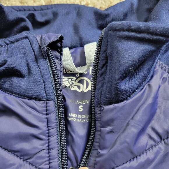 Straight Down Jacket Womens Small Blue Full Zip Golf Quilted Fleece - Picture 2 of 9